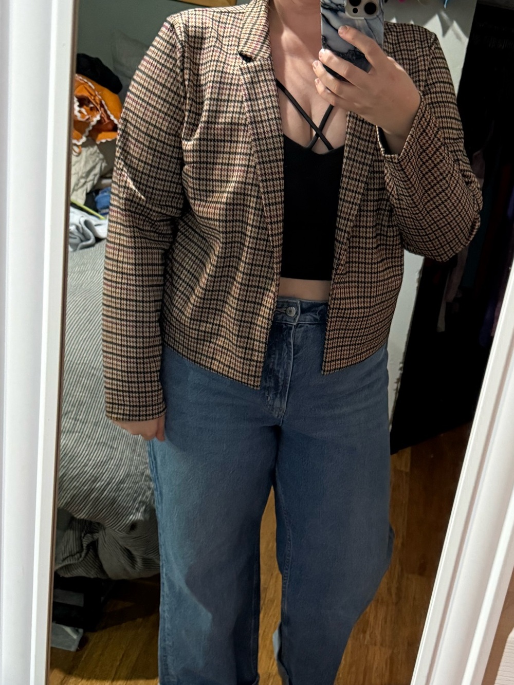 Women's Houndstooth Blazer